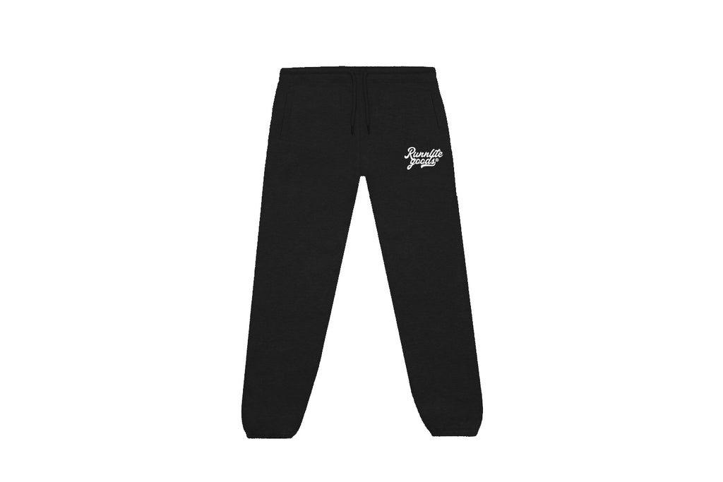 Core Logo Premium Sweatpants  - Black