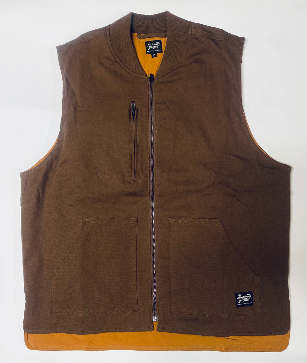 Union Reversible Work Vest - Chocolate