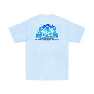 Cleaning Service Tee - Powder Blue